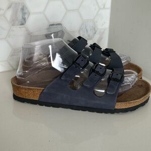 Birkenstock Florida Blue Oiled Slides Regular Women’s EU 37 US 6-6.5